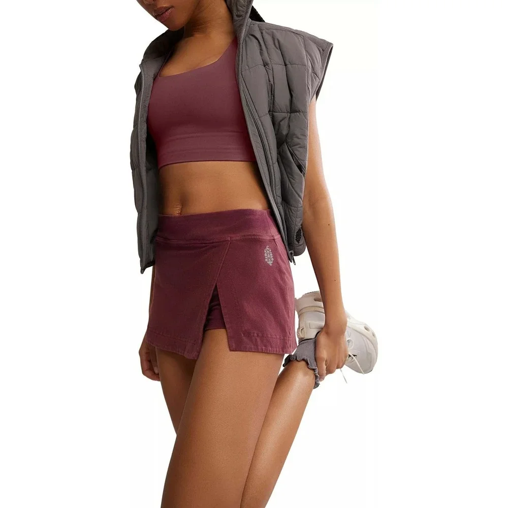 FP Movement by‎ Free People Hot Shot Mini Skort Size Large NWT - Picture 4 of 10